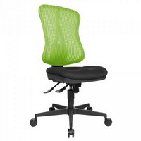 Head Point SY Bürodrehstuhl mit Netzrücken, Rückenlehnenhöhe 590 mm, Netzrücken Farbe grün