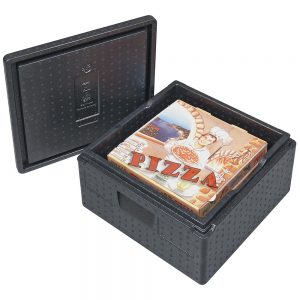 Thermobox / Isobox für Pizza und Torten, mit Deckel, Inhalt 21 Liter, LxBxH 410x410x240 mm