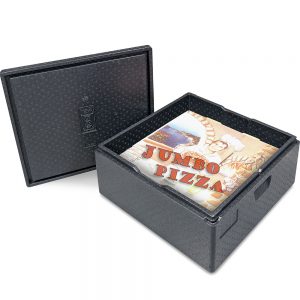 Thermobox / Isobox für Pizza und Torten, mit Deckel, Inhalt 62 Liter, LxBxH 595x595x280 mm