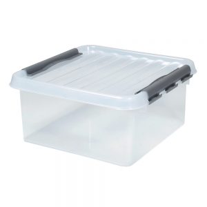 Aufbewahrungsbox, Aufbewahrungskiste mit Deckel, Plastikbox, Kunststoffbox