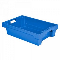 Drehstapelbehälter ED64150SC "Classic", LxBxH 600 x 400 x 150 mm, 25 Liter, blau