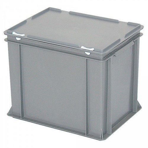 Versandbehälter mit Deckel, Euro-Format, 400 x 300 x 330 mm, 31 Liter