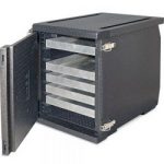 Frontlader Transport-Thermobox Isolierbox für Backbleche und Tabletts, 8 Ebenen, BxTxH 540x740x685 mm, Inhalt 146 Liter-S