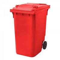 Rote Mülltonne 360 Liter