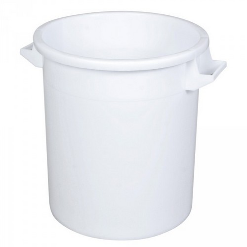 BRB Kunststofftonne 50 Liter Mit Deckel, Weiß Onli Produktbild-Vorschau 5