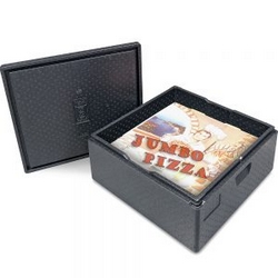 Thermobox Isobox für Pizza und Torten, mit Deckel, Inhalt 62 Liter, LxBxH 595x595x280 mm-S
