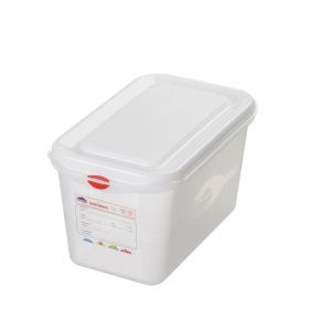 Gefrierbehälter mit Deckel, lebensmittelechter Polypropylen (PP) Kunststoff - Inhalt 4,3 Liter - LxBxH 265 x 162 x 150 mm