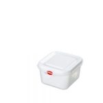 Vorratsbox für kalte und heiße Lebensmittel, lebensmittelechtes Polypropylen (PP) Kunststoff, mit Deckel, LxBxH 176 x 162 x 100 mm, Inhalt 1,7 Liter-S