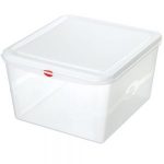 Vorratsbox für kalte und heiße Lebensmittel, lebensmittelechtes Polypropylen (PP) Kunststoff, mit Deckel, LxBxH 530 x 325 x 200 mm, Inhalt 28 Liter-S