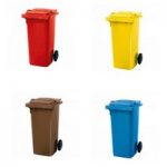Mülltonnen 80 Liter, Norm-Müllbehälter – in 6 Farben lieferbar 