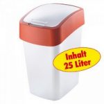 Abfallbehälter mit Schwing- oder Klappdeckel, Polypropylen-Kunststoff PP – HxBxT 470 ..
