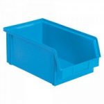 Sichtbox FB3Z, 8,7 Liter, Außenmaß LxBxH 350/300 x 200 x 1345 mm, PE-HD Kunststoff, Farbe: blau