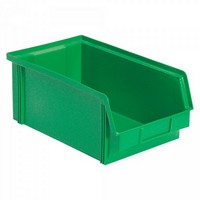 Sichtbox FB3Z, 8,7 Liter, Außenmaß LxBxH 350/300 x 200 x 1345 mm, PE-HD Kunststoff, Farbe: grün