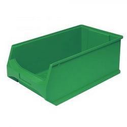 Sichtbox Profi LB2, PP-Kunststoff, Inhalt 21 Liter, Farbe grün-S