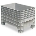 Volumenbox, stapelbar, Boden Wände geschlossen 276 Liter Inhalt, LxBxH 1030x630x670 mm, lebensmittelecht-S