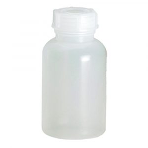 Probenflasche aus PE-LD Kunststoff, lebensmittelecht, chemikalienbeständig - naturweiß, Inhalt 500 ml