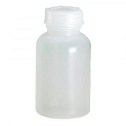 Probenflasche aus PE-LD Kunststoff, lebensmittelecht, chemikalienbeständig - naturweiß, Inhalt 500 ml-S