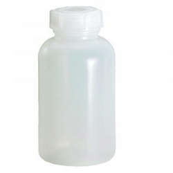 Probenflasche aus PE-LD Kunststoff, lebensmittelecht, chemikalienbeständig - naturweiß, Inhalt 750 ml-S