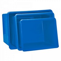 GFK-Behälter, 200 Liter, LxBxH 880 x 570 x 600 mm, blau
