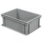 Transportbox für Geschirr, Euro-Format LxBxH 400 x 300 x 170 mm, grau-S